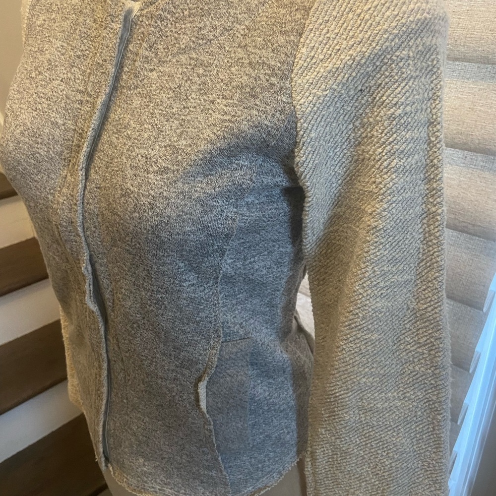 Dolan TShirt M Made in USA zip up lightweight sweater office casual weekend - Picture 3 of 5
